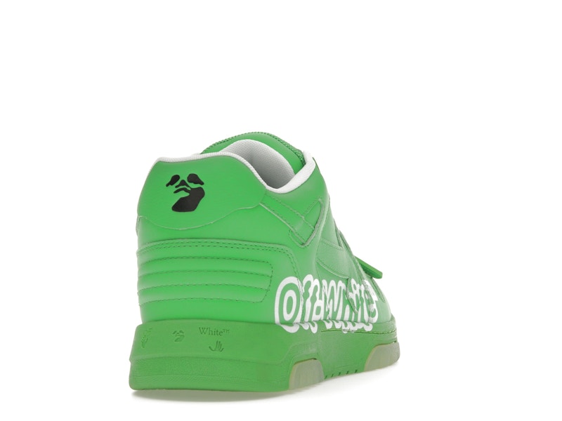 OFF-WHITE Out Of Office OOO Low Tops Green White