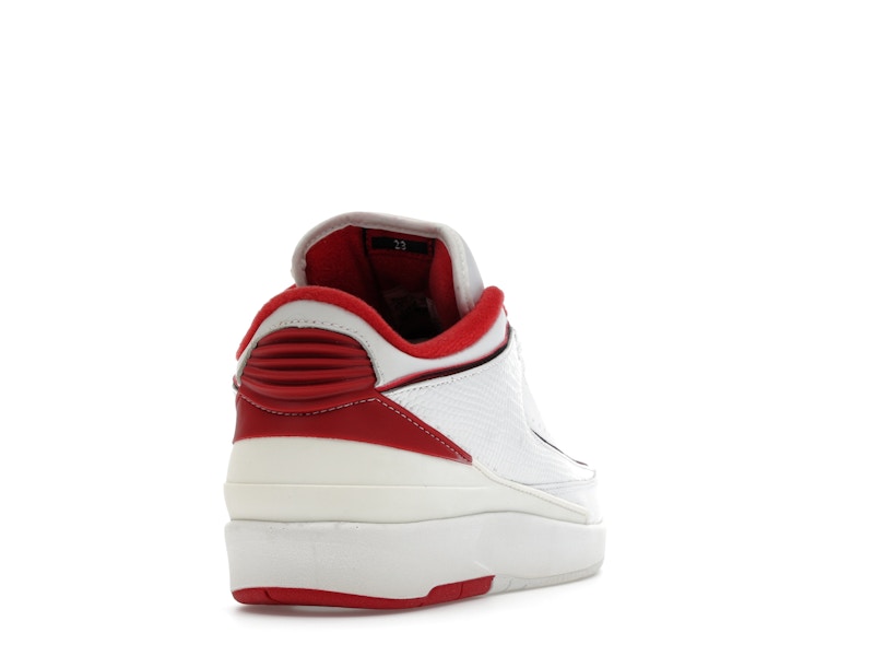 Jordan 2 Retro Low White Varsity Red