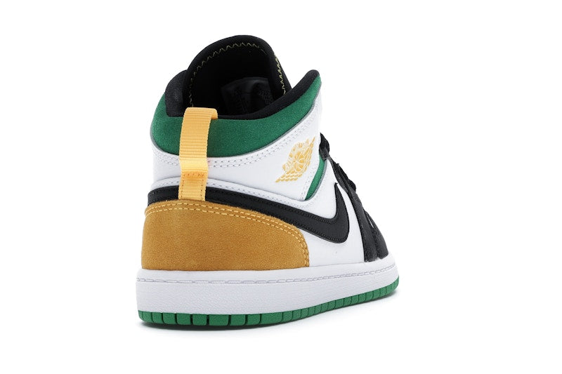 Jordan 1 Mid SE White Laser Orange Lucky Green (PS)