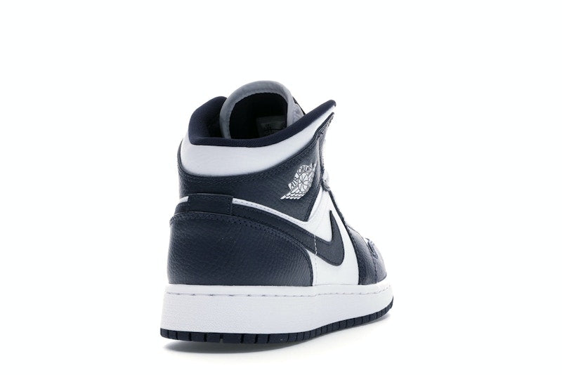 Jordan 1 Mid White Metallic Gold Obsidian (GS)