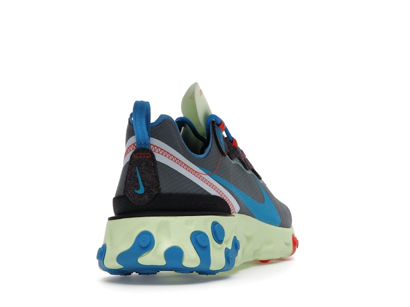 Nike React Element 55 Volt Dark Grey Photo Blue