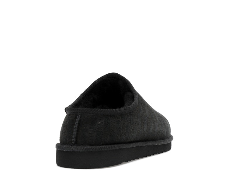 Kith Kithmas Monogram Shearling Slippers Black
