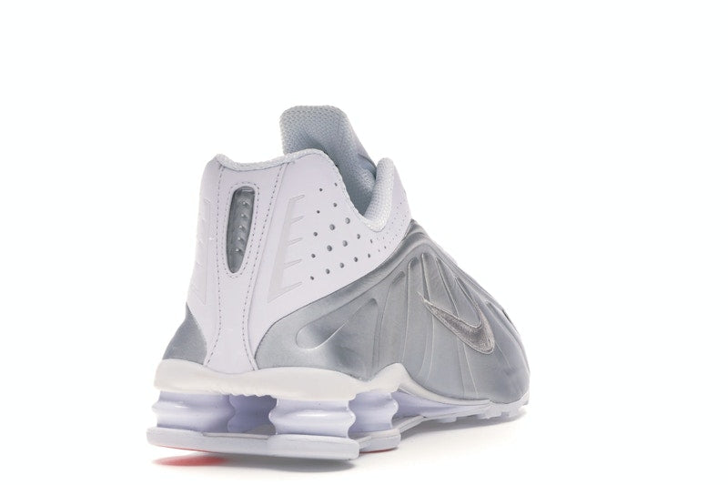 Nike Shox R4 White Metallic Silver