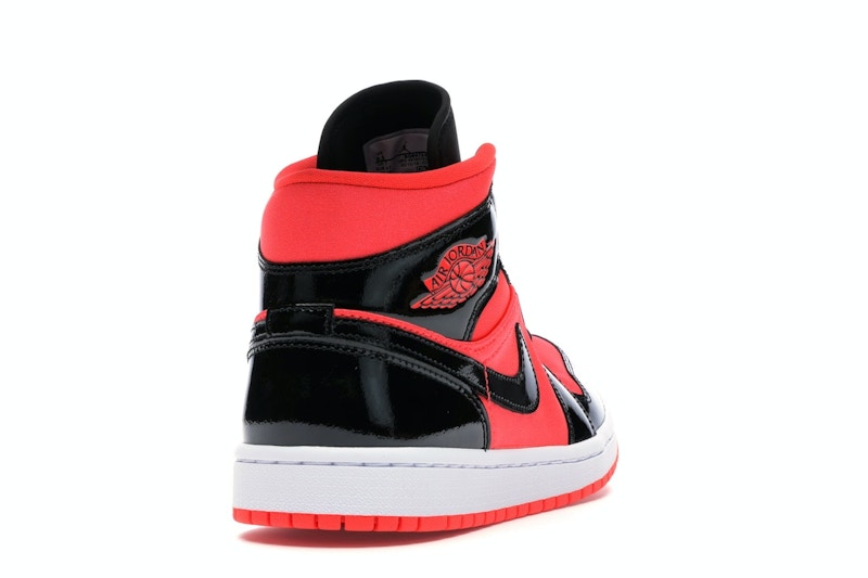 Jordan 1 Mid Hot Punch Black (Women's)