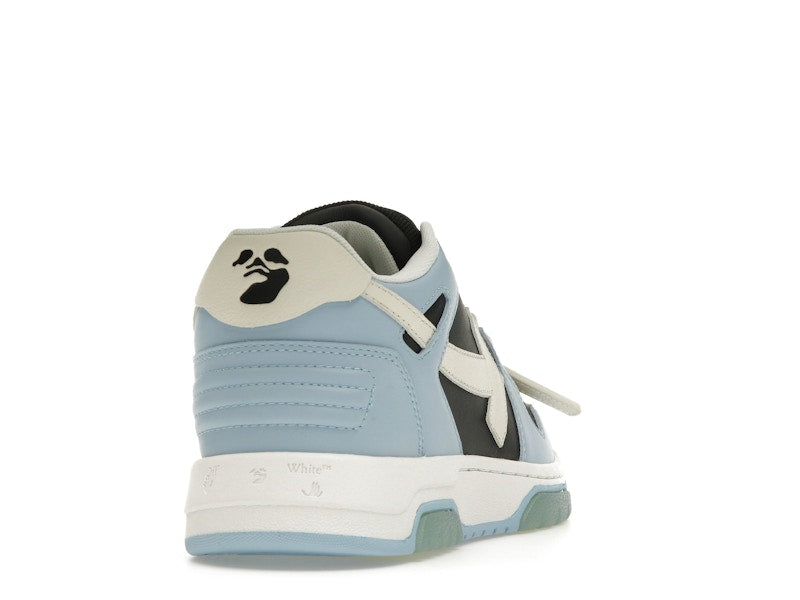 OFF-WHITE Out Of Office OOO Low Tops Light Blue Black