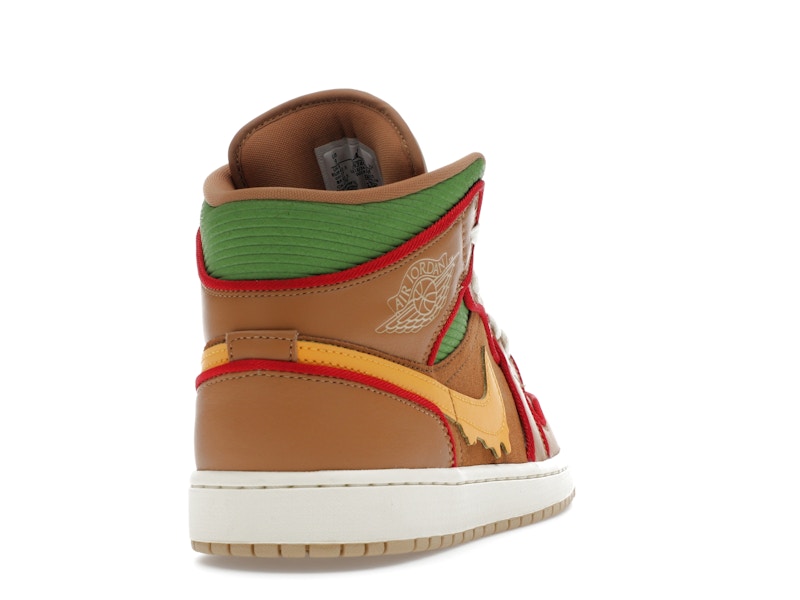 Jordan 1 Mid SE Cheeseburger