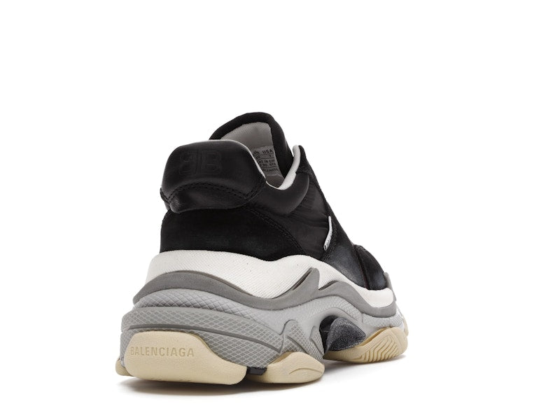Balenciaga Triple S Black Burgundy