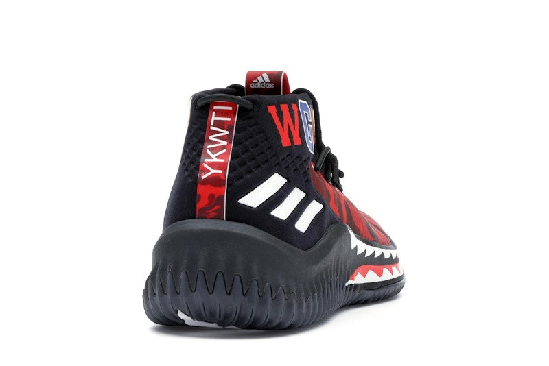 adidas Dame 4 A Bathing Ape Red