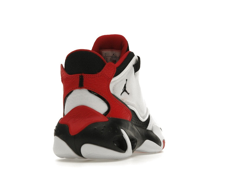 Jordan Max Aura 4 White Black University Red
