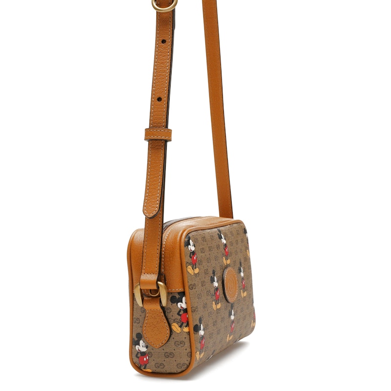 Gucci x Disney Mickey Mouse Crossbody Bag Brown