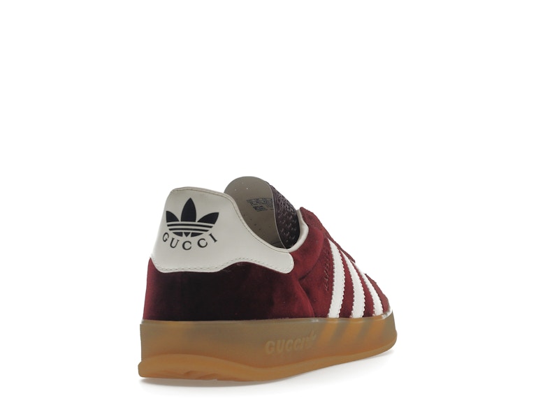 adidas x Gucci Gazelle Burgundy Velvet