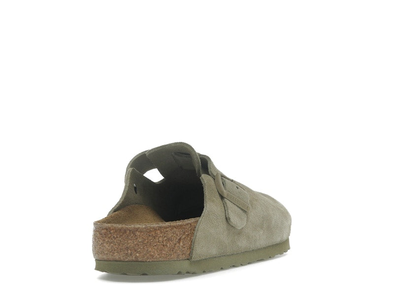 Birkenstock Boston Suede Faded Khaki