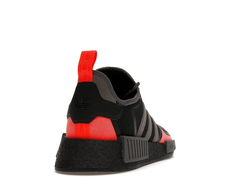 adidas NMD R1 Core Black Solar Red Grey