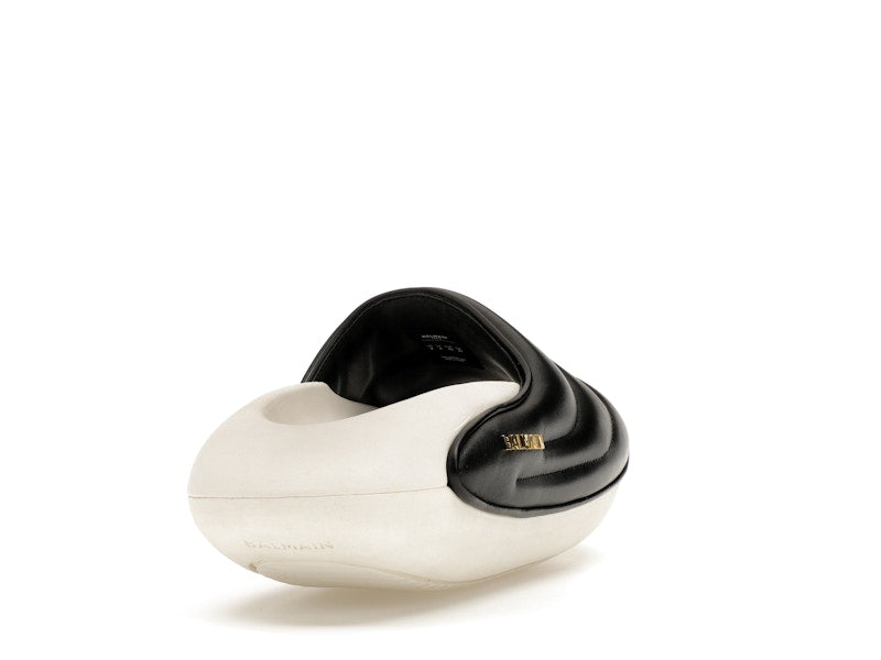 Balmain B-IT Mules Black White