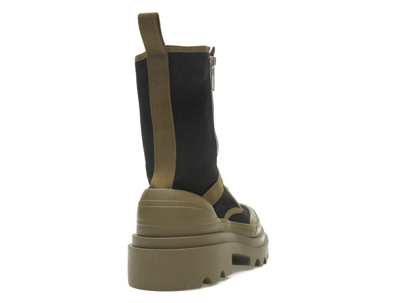Bottega Veneta Lace-Up Boots Black Green