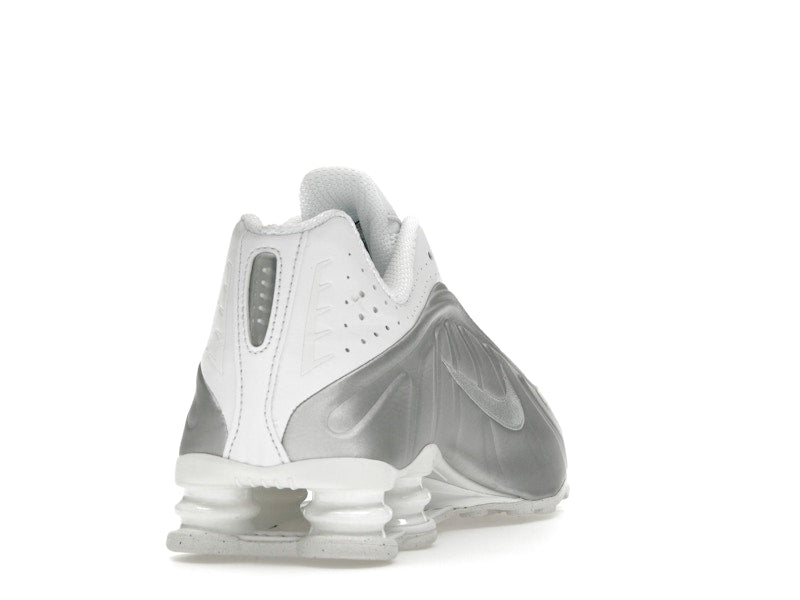 Nike Shox R4 White Bright Crimson Metallic Silver