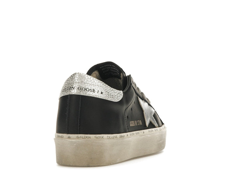 Golden Goose Hi-Star Black Silver (Women's)