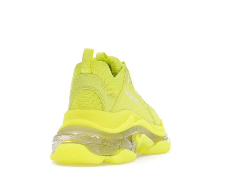Balenciaga Triple S Clear Sole Fluo Yellow White (Women's)