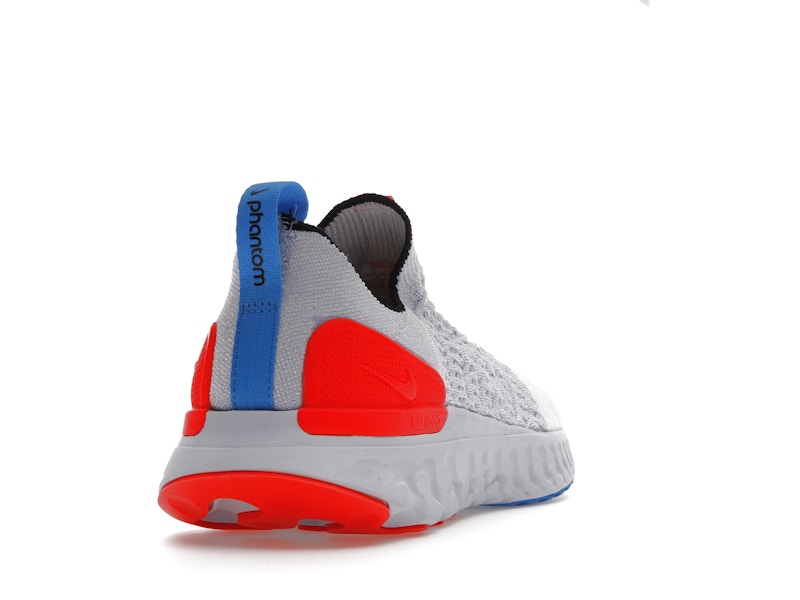 Nike React Phantom Run Flyknit 2 Football Grey Bright Crimson (Women's)