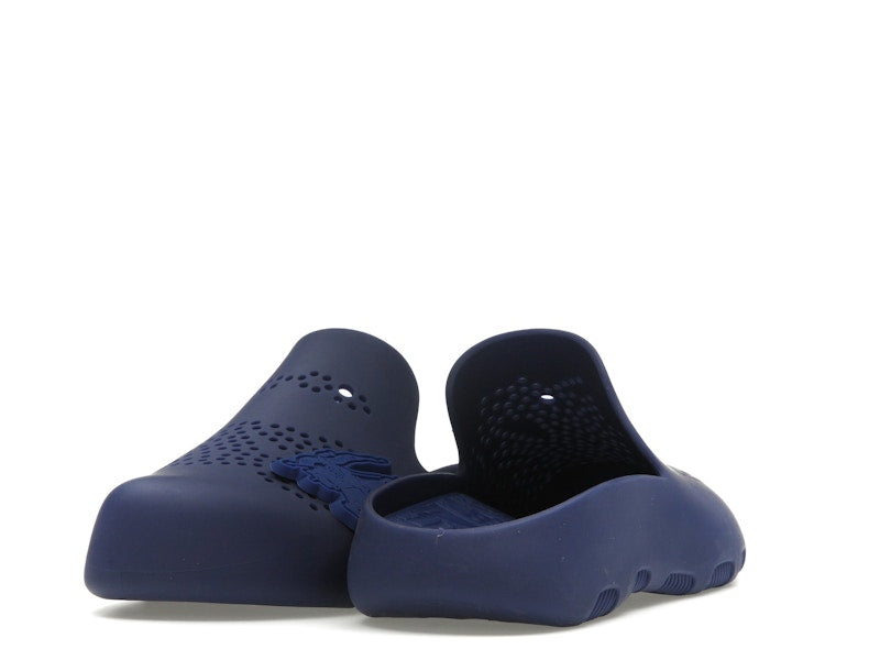 Burberry Stingray Perforated Slides Blue