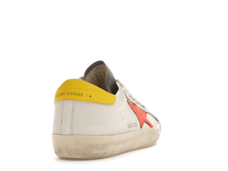 Golden Goose Super-Star White Orange Yellow