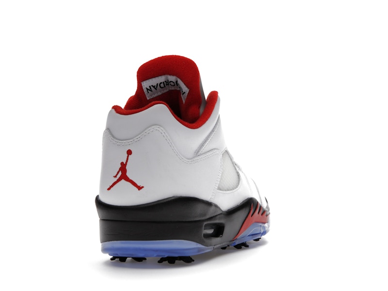 Jordan 5 Retro Low Golf Fire Red (Silver Tongue)