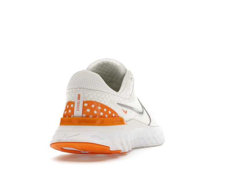 Nike React Infinity Run Flyknit 3 White Grey Kumquat