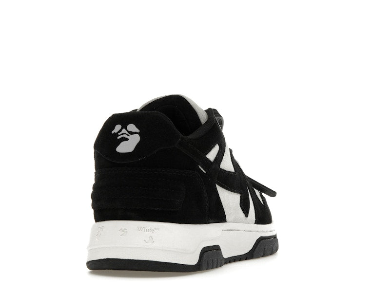 OFF-WHITE Out Of Office OOO Low Tops White Black Suede