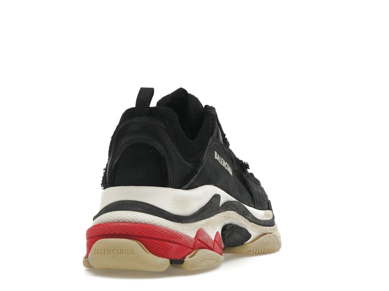 Balenciaga Triple S DIY Black Red White