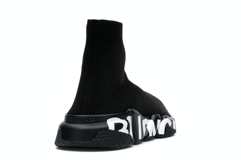 Balenciaga Speed Graffiti Trainers Black