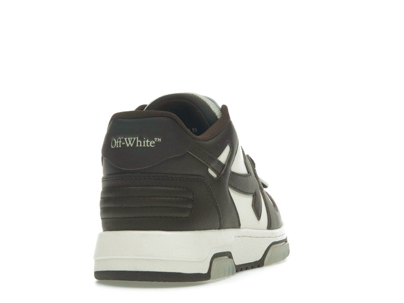 OFF-WHITE Out Of Office "OOO" Low Tops Chocolate Cream