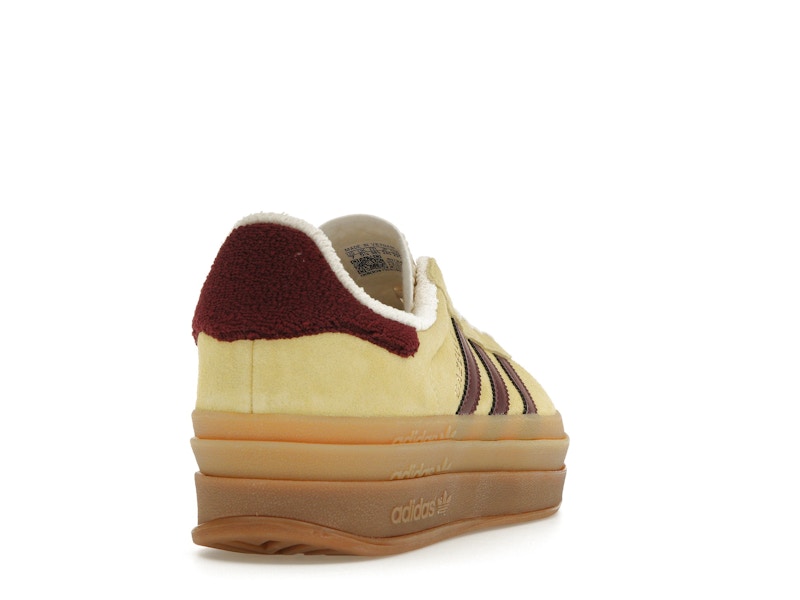 adidas Gazelle Bold Almost Yellow Maroon (Women's)
