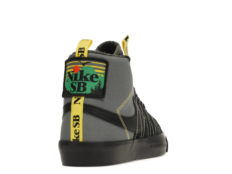 Nike SB Zoom Blazer Mid PRM Acclimate Cool Grey Yellow Strike