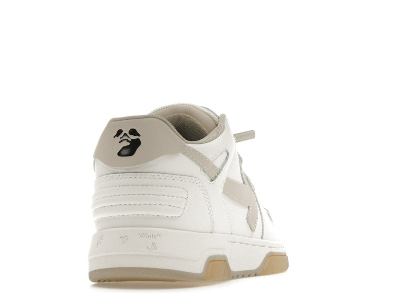 OFF-WHITE Out Of Office OOO Low Tops White Beige