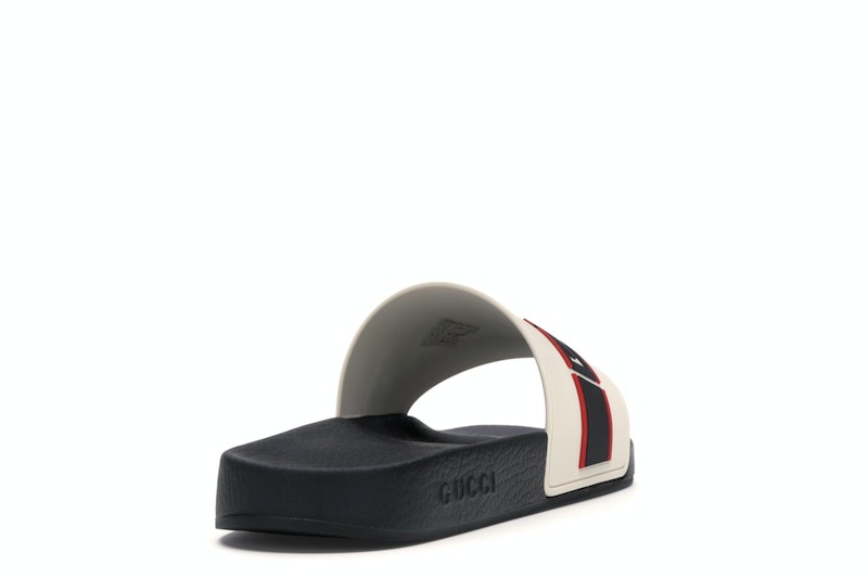 Gucci Stripe Slide White
