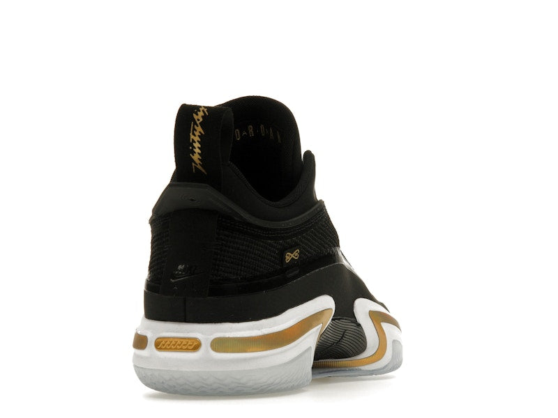 Jordan 36 Low Black Gold (Clear Sole)