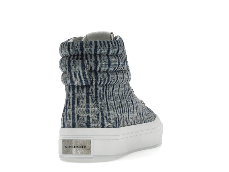 Givenchy City High Top In 4G Denim Blue White