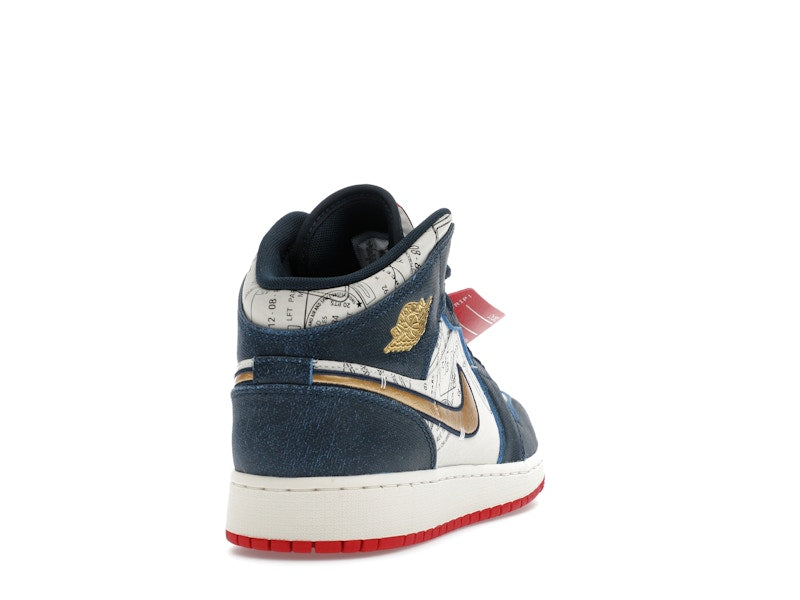 Jordan 1 Mid SE Take Flight Gold Swoosh (GS)
