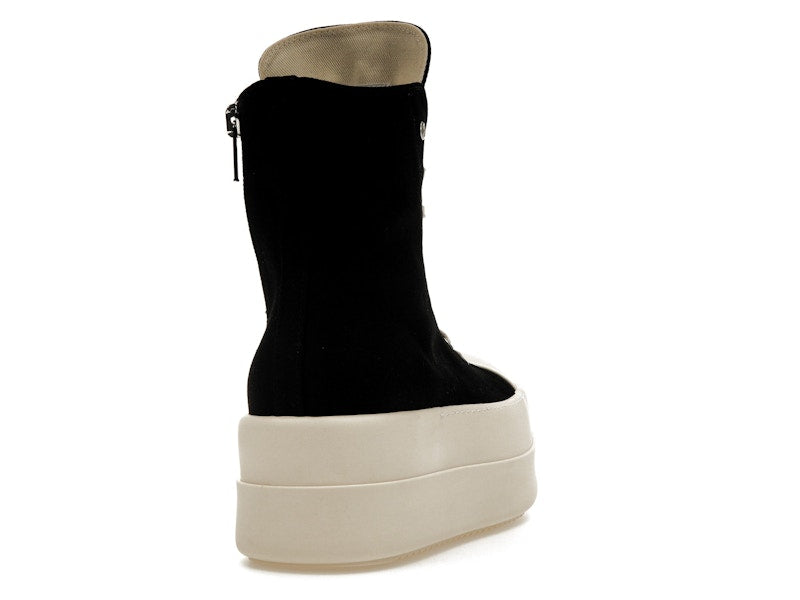 Rick Owens DRKSHDW Mega Bumper Canvas Sneaks Black Milk