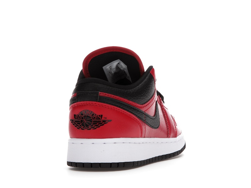 Jordan 1 Low Gym Red Black Pebbled (GS)