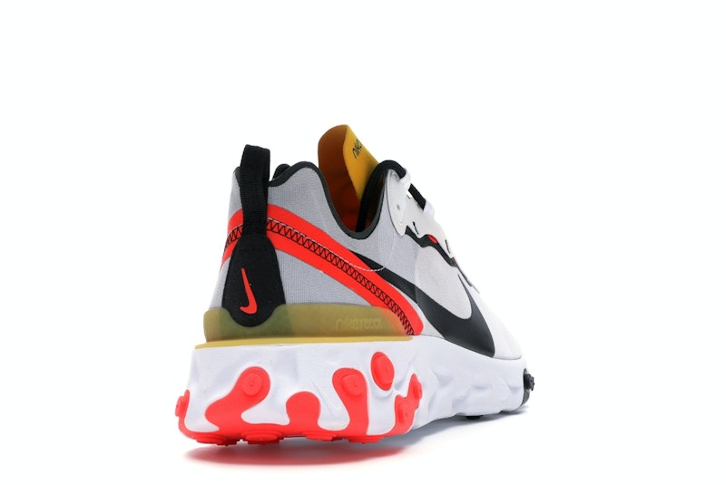 Nike React Element 55 White Black Crimson Gold