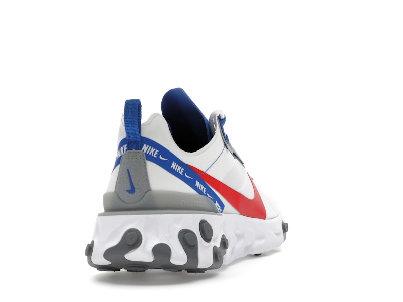 Nike React Element 55 White Game Royal Habanero Red