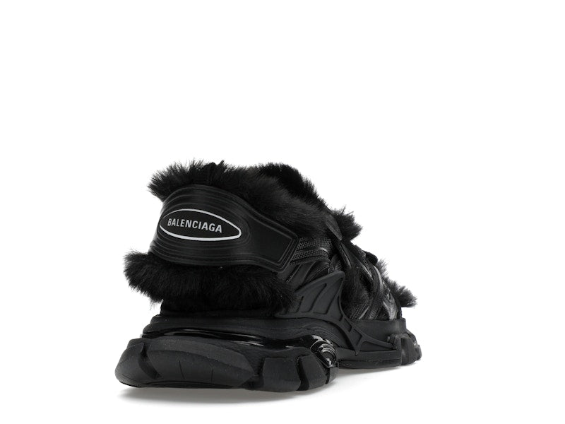 Balenciaga Track Sandal Fake Fur Black (Women's)