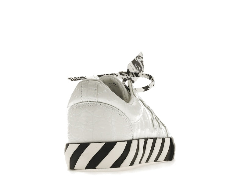 OFF-WHITE Vulc Low Croco Leather White Black