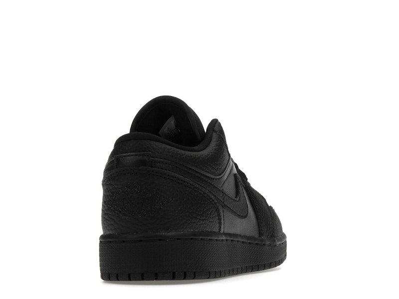 Jordan 1 Low Tumbled Leather Black (GS)