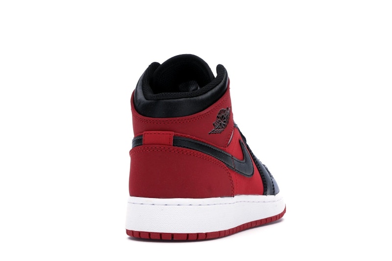 Jordan 1 Mid Gym Red Black (GS)