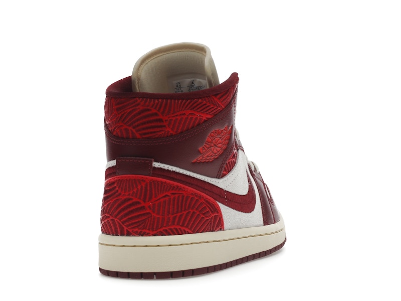 Jordan 1 Mid SE Tiki Leaf Team Red (Women's)