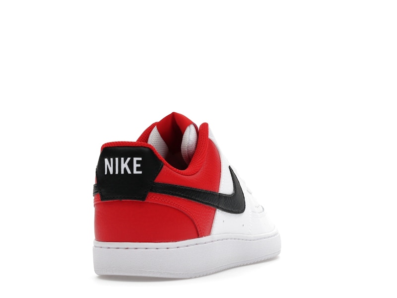 Nike Court Vision Low White Black University Red