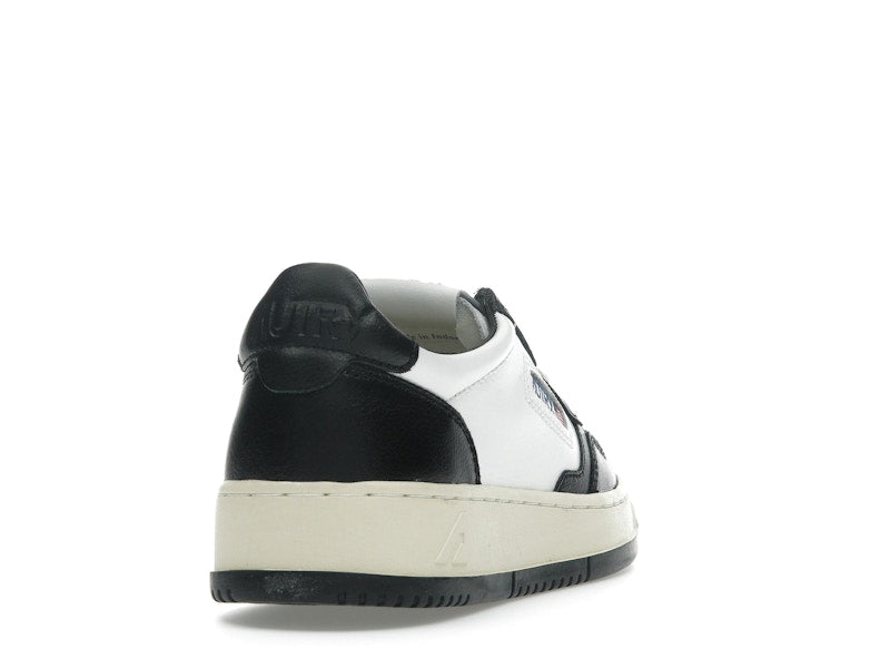 Autry Medalist Leather Low White Black (Women's)