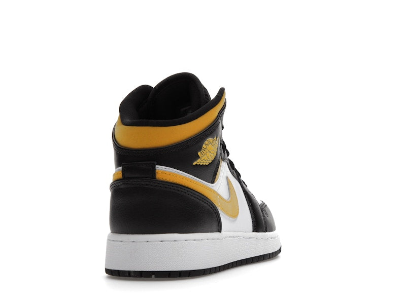 Jordan 1 Mid White Pollen Black (GS)